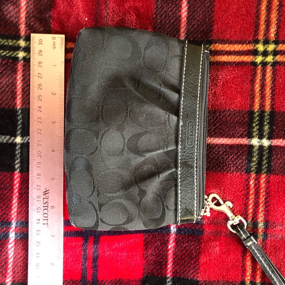 Black Coach Wristlet